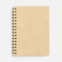 Ежедневник Spiral, недатированный, бежевый