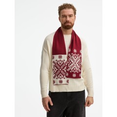 Шарф Wintertude M, красный с белым