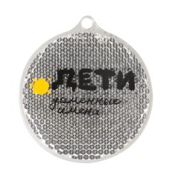 Пешеходный светоотражатель «Круг», белый