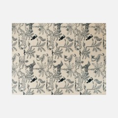 Плед Savanna, белый с синим