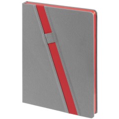 Ежедневник Rubikon на заказ, недатированный серо-красный