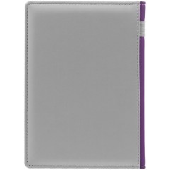 Ежедневник Spain Shall на заказ, недатированный, серый с фиолетовым