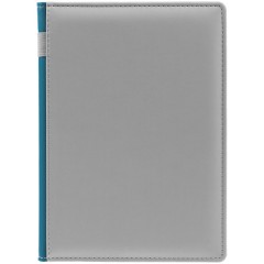 Ежедневник Spain Shall на заказ, недатированный, серый с бирюзовым