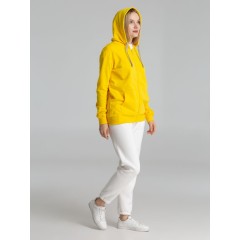 Толстовка на молнии с капюшоном Unit Siverga, желтая