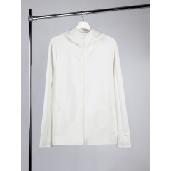 Куртка с капюшоном унисекс Begi, молочно-белая