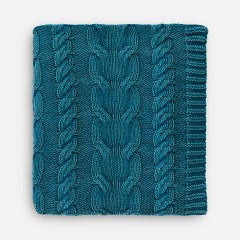 Плед Hygge, темно-зеленый