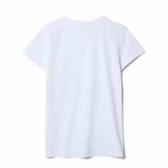 Футболка женская T-bolka Stretch Lady, белая (холодный оттенок)