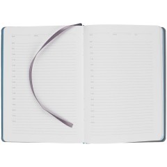 Ежедневник Spain Shall на заказ, недатированный, серый с бирюзовым