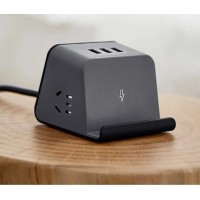 Беспроводное зарядное устройство с портами 2в1 Aigo Wireless Sharging Socket Black (M0230Q)
