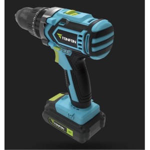 Аккумуляторная дрель-шуруповерт Xiaomi Tonfon Impact Drill 20V Black and blue