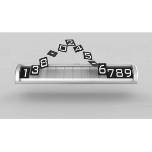 Автовизитка парковочная карта Xiaomi Guildford Temporary Parking Card, Black