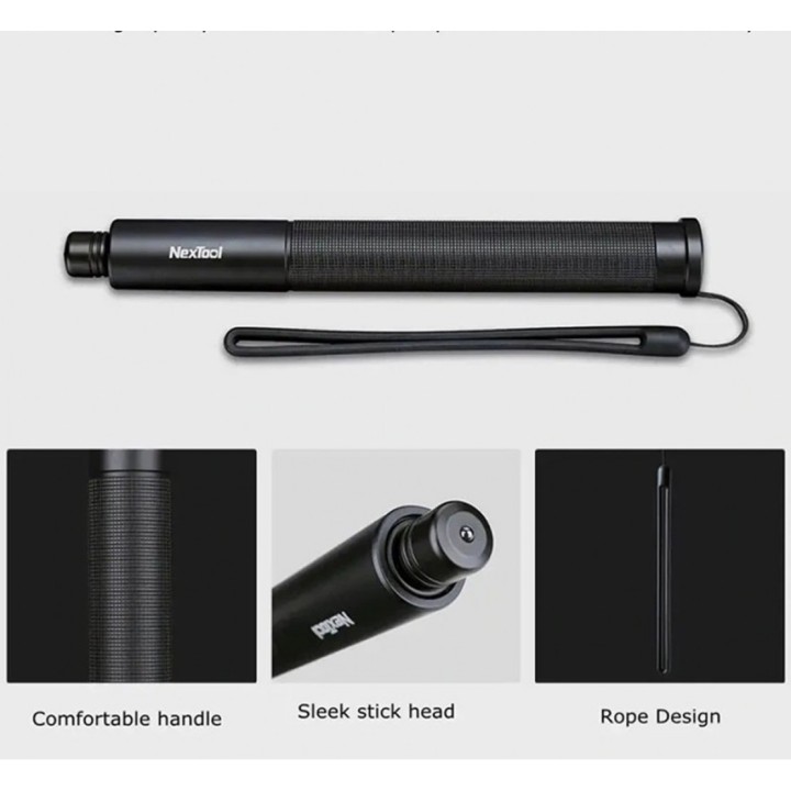 Телескопическая дубинка Xiaomi Nextool Safe Survival Telescopic Rod Black (SAF0535)