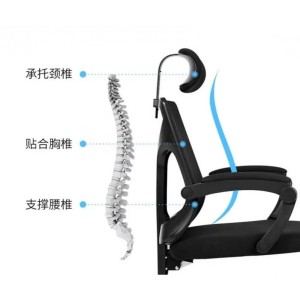 Компьютерное кресло Xiaomi HBADA Ergonomic Chair, Black (HDNY164WM)