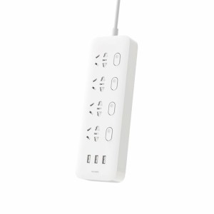 Удлинитель Xiaomi Mi Power Strip 4 Socket+3 USB White (MJSWSKCXB-01QM)