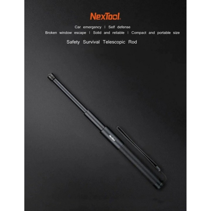 Телескопическая дубинка Xiaomi Nextool Safe Survival Telescopic Rod Black (SAF0535)
