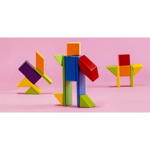 Магнитный конструктор Xiaomi Mitu Child Magnetic Building Blocks Multicolor (MTJM01MT)