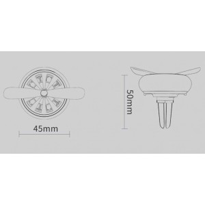 Автомобильный ароматизатор воздуха Xiaomi Carfook Air Force One, Silver