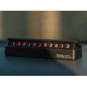 Автовизитка парковочная карта Xiaomi TITA Temporary Parking Card, Black
