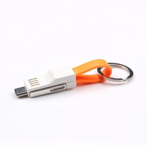 Кабель 3 в 1 Xiaomi Magnetic Keychain Cord Orange