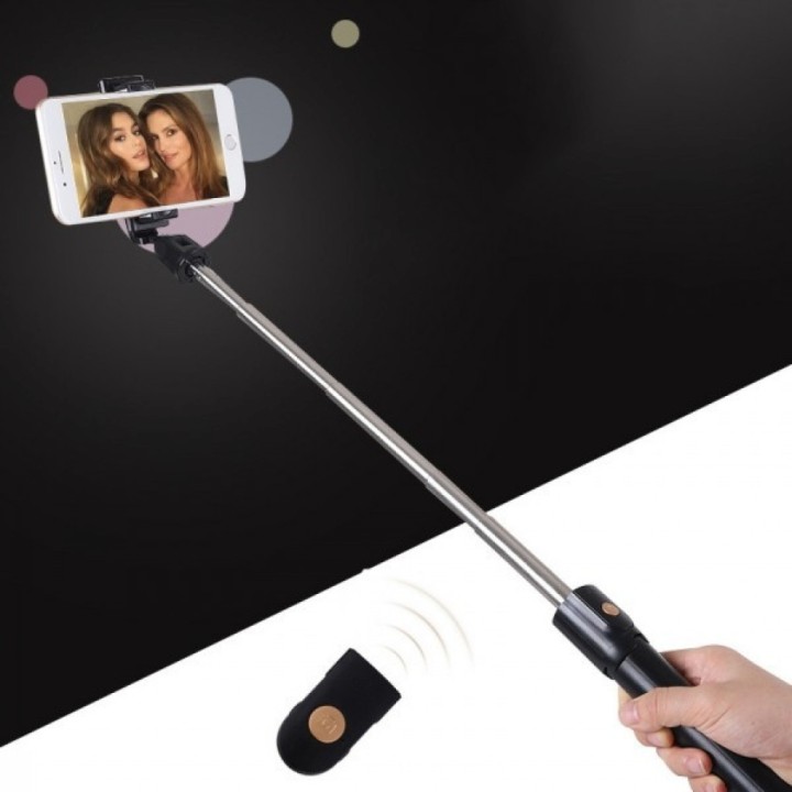 Беспроводной монопод-трипод со встроенной треногой Xiaomi Selfie Stick Integrated Tripod K10 Bluetooth с пультом Black