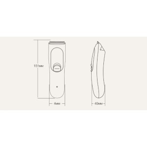 Машинка для стрижки Xiaomi Yueli Electric Hair Trimmer Mint (HR-308G)