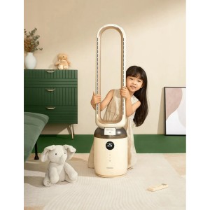 Вентилятор Xiaomi Daewoo Purification Humidification Leafless Fan Ice Milk Beige (AMO1)