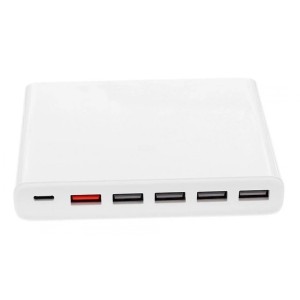 Сетевое зарядное устройство Xiaomi Mi Charger 6 USB Quick Charge 60W White (GDS4076CN)
