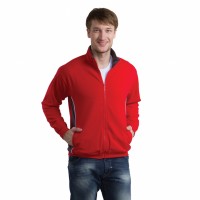 Толстовка мужская "CAGLIARI", ярко-синий, белый_ S, 80% хлопок, 20% п/э; 280г/м2