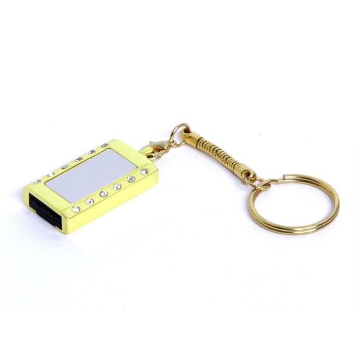 USB 2.0- флешка на 64 Гб «Кулон» с кристаллами и мини чипом