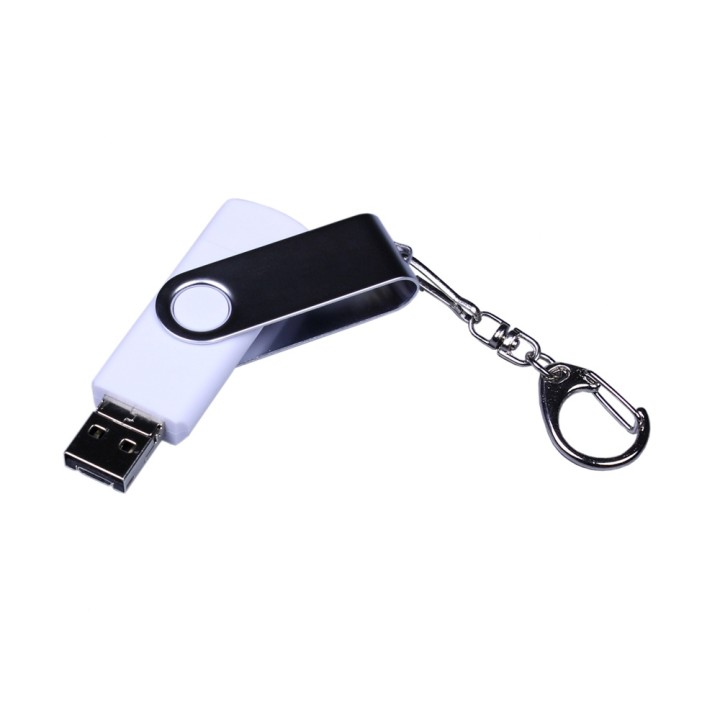 USB 2.0/micro USB/Type-C- флешка на 16 Гб c поворотным механизмом