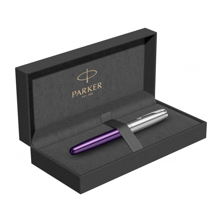 Ручка перьевая Parker «Sonnet Essentials Violet SB Steel CT»