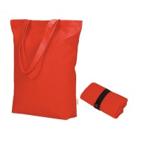 Сумка Fixy из переработанного хлопка 220 г/м2 с фиксирующей лентой