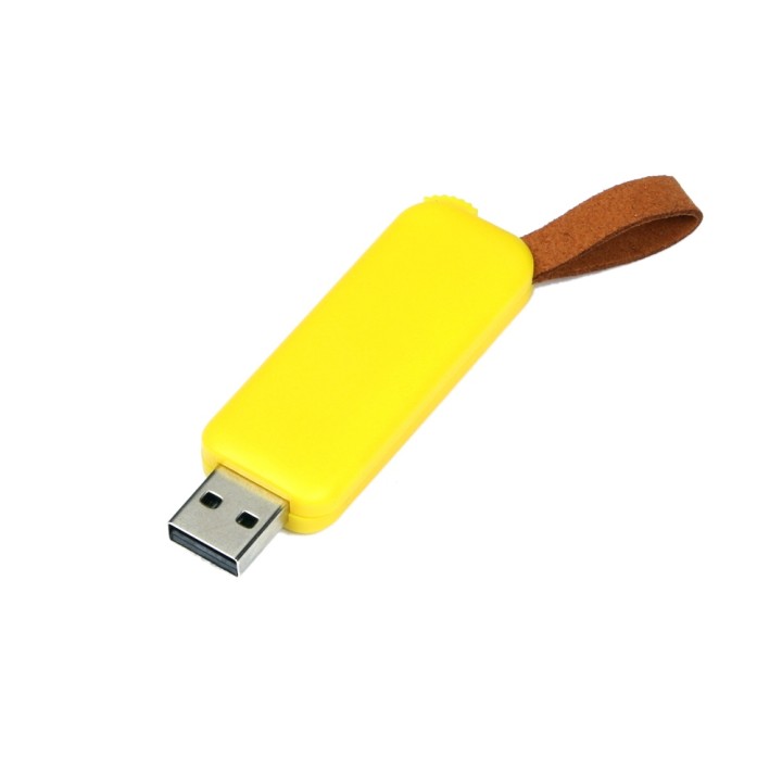USB 3.0- флешка промо на 64 Гб прямоугольной формы, выдвижной механизм