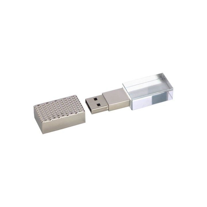 USB 2.0- флешка на 32 Гб кристалл в металле