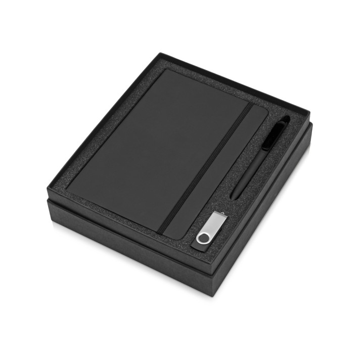 Подарочный набор Vision Pro Plus soft-touch с флешкой, ручкой и блокнотом А5