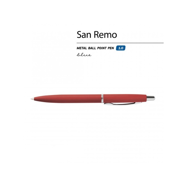 Ручка металлическая шариковая «San Remo», софт тач