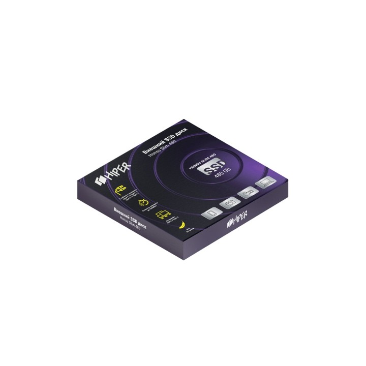 Внешний SSD накопитель «Honsu Slim 480» 480GB USB3.1 Type-C Slim