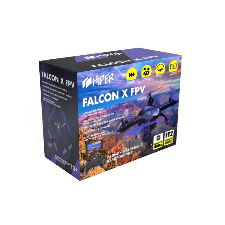 Радиоуправляемый квадрокоптер «FALCON X FPV»