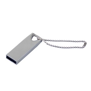 USB 2.0-флешка на 64 Гб с мини чипом и отверстием для цепочки