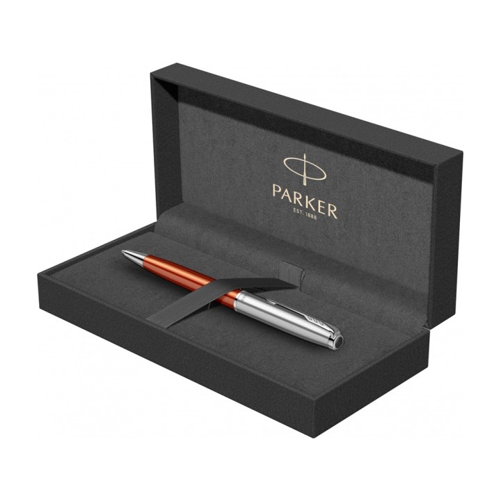Ручка шариковая Parker «Sonnet Essentials Orange SB Steel CT»