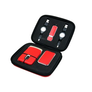 Подарочный набор USB-SET: USB мышь, USB хаб, USB 2.0- флешка на 64 Гб