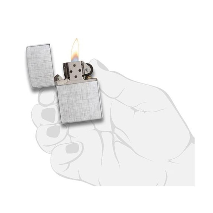 Зажигалка ZIPPO Classic с покрытием Brushed Chrome