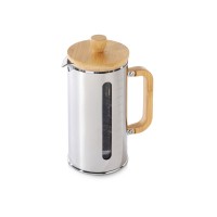 Френч-пресс в стальном корпусе и ручкой из бамбука «Coffee break»