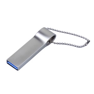 USB 3.0-флешка на 128 Гб с мини чипом и боковым отверстием для цепочки