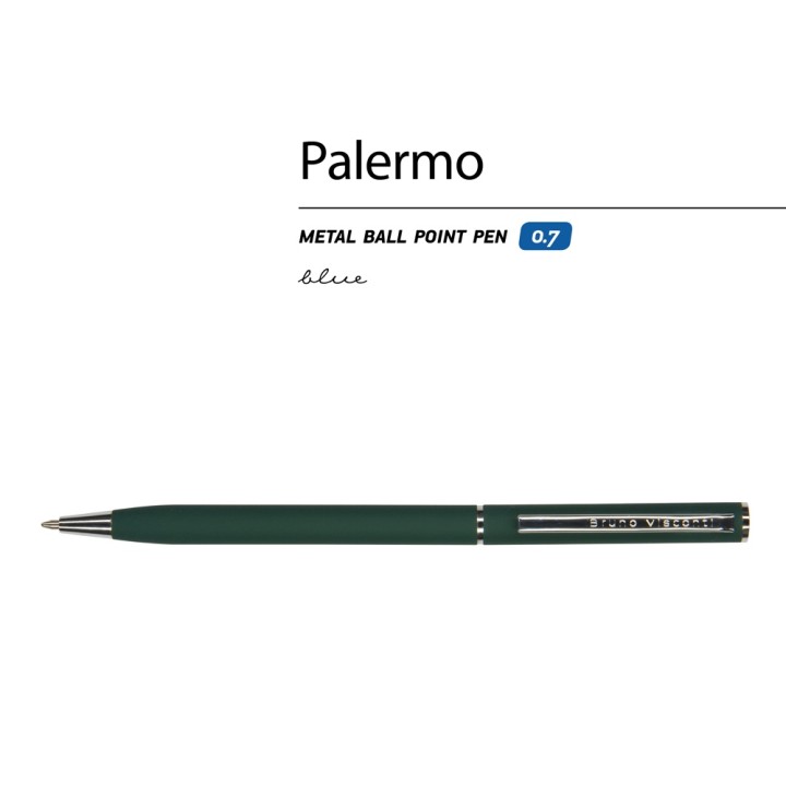 Ручка металлическая шариковая «Palermo», софт-тач