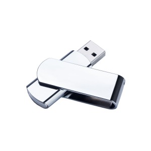 USB 2.0- флешка на 2 Гб глянцевая поворотная