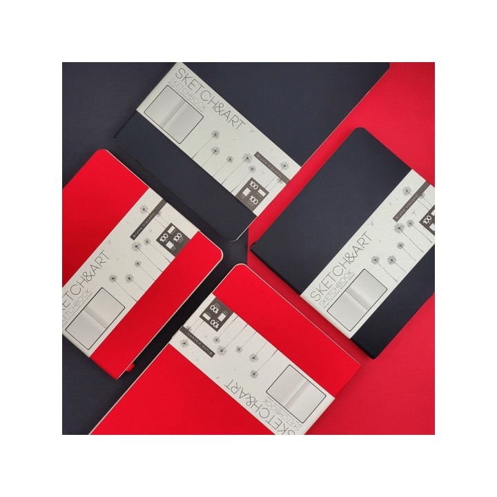Скетчбук А5 «Sketch & Art» 100 г/м2, soft-touch