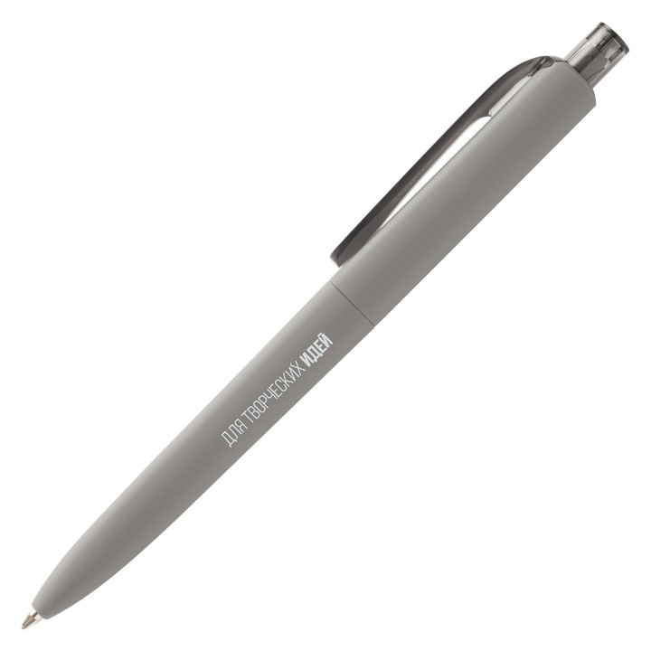 Ручка шариковая Prodir DS8 PRR-T Soft Touch, серая